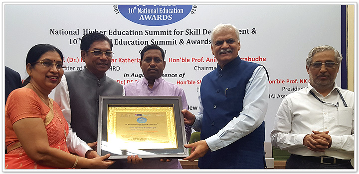 Excellent Placement 
					Institute in India - West Award